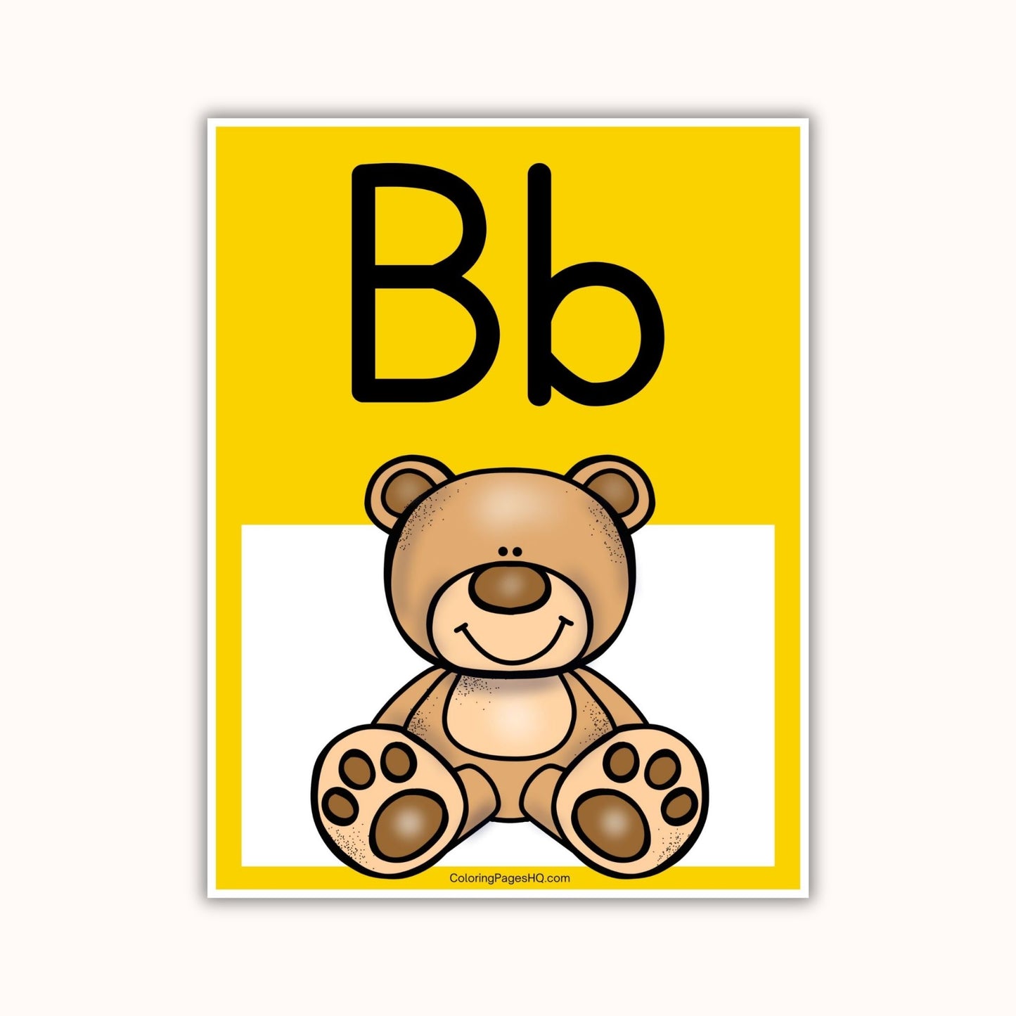 Cute Alphabet Poster Set A to Z