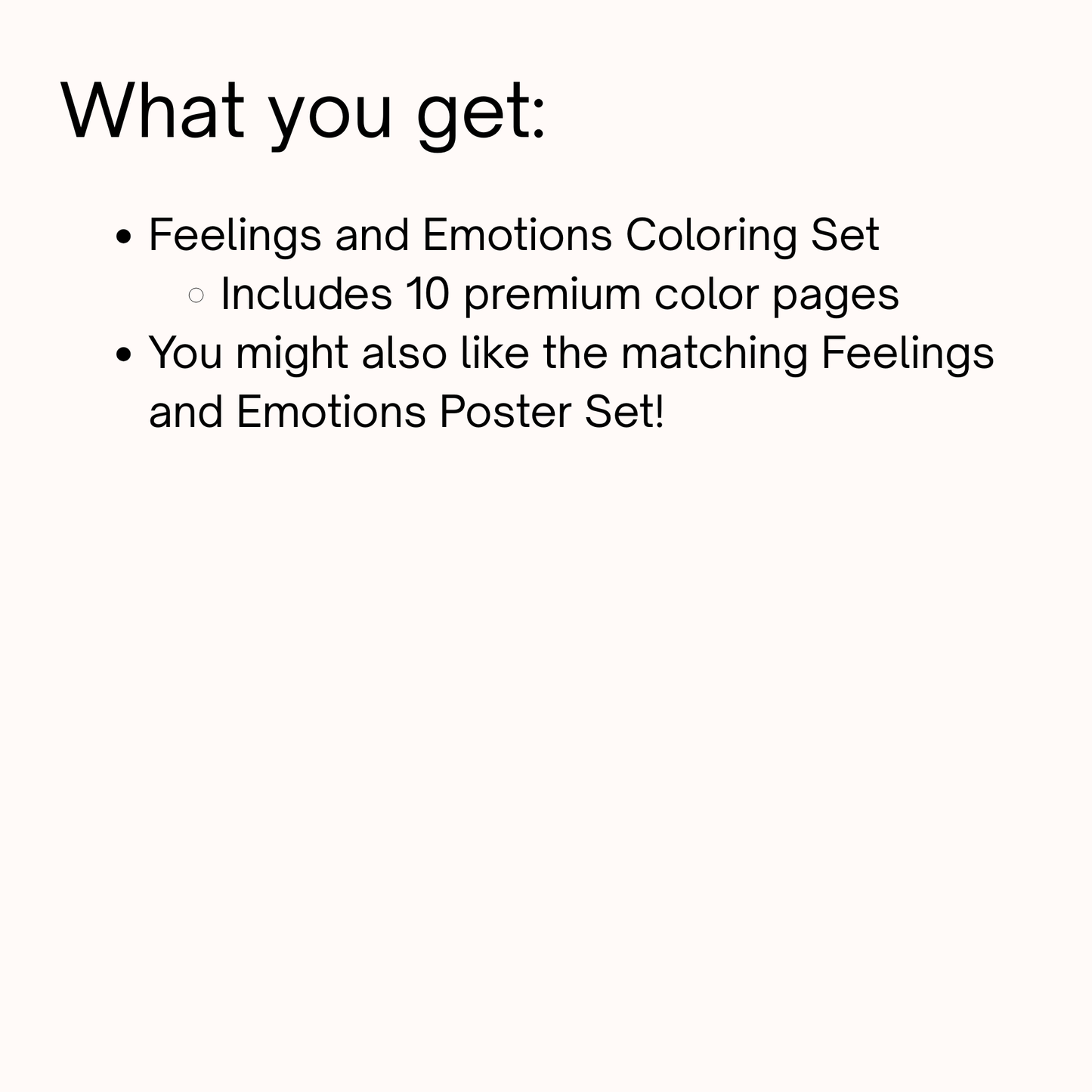 Feelings and Emotions Coloring Pages Set